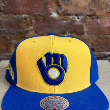 Milwaukee Brewers Snapback Hat - Mitchell & Ness