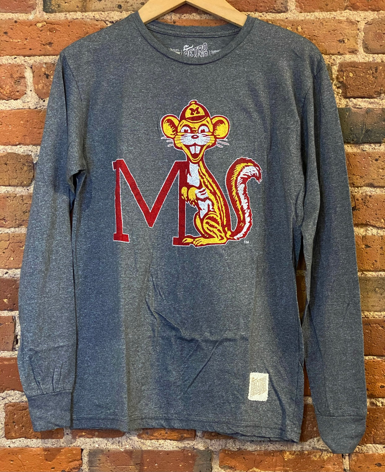 Minnesota Golden Gophers Long Sleeve Retro Brand Shirt
