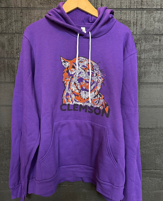 Clemson Tiger Head Hoody