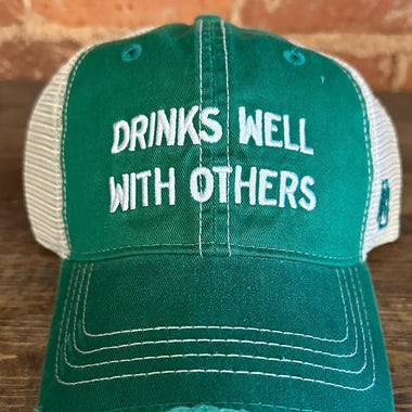 Drinks Well With Others Hat - Retro Brand