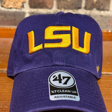 LSU Text Clean Up Hat - 47 Brand
