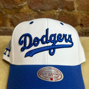 Los Angeles Dodgers Pro Crown Fit Snapback Hat - Mitchell & Ness