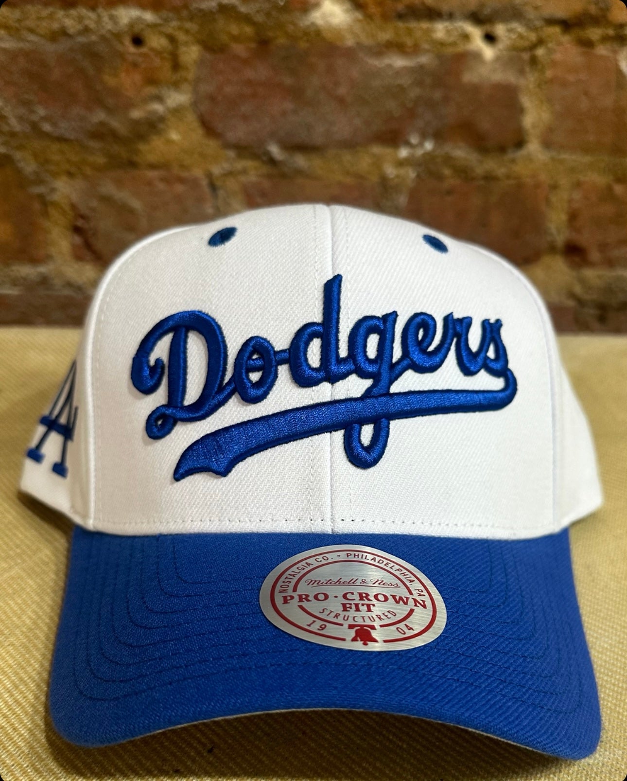 Los Angeles Dodgers Pro Crown Fit Snapback Hat - Mitchell & Ness