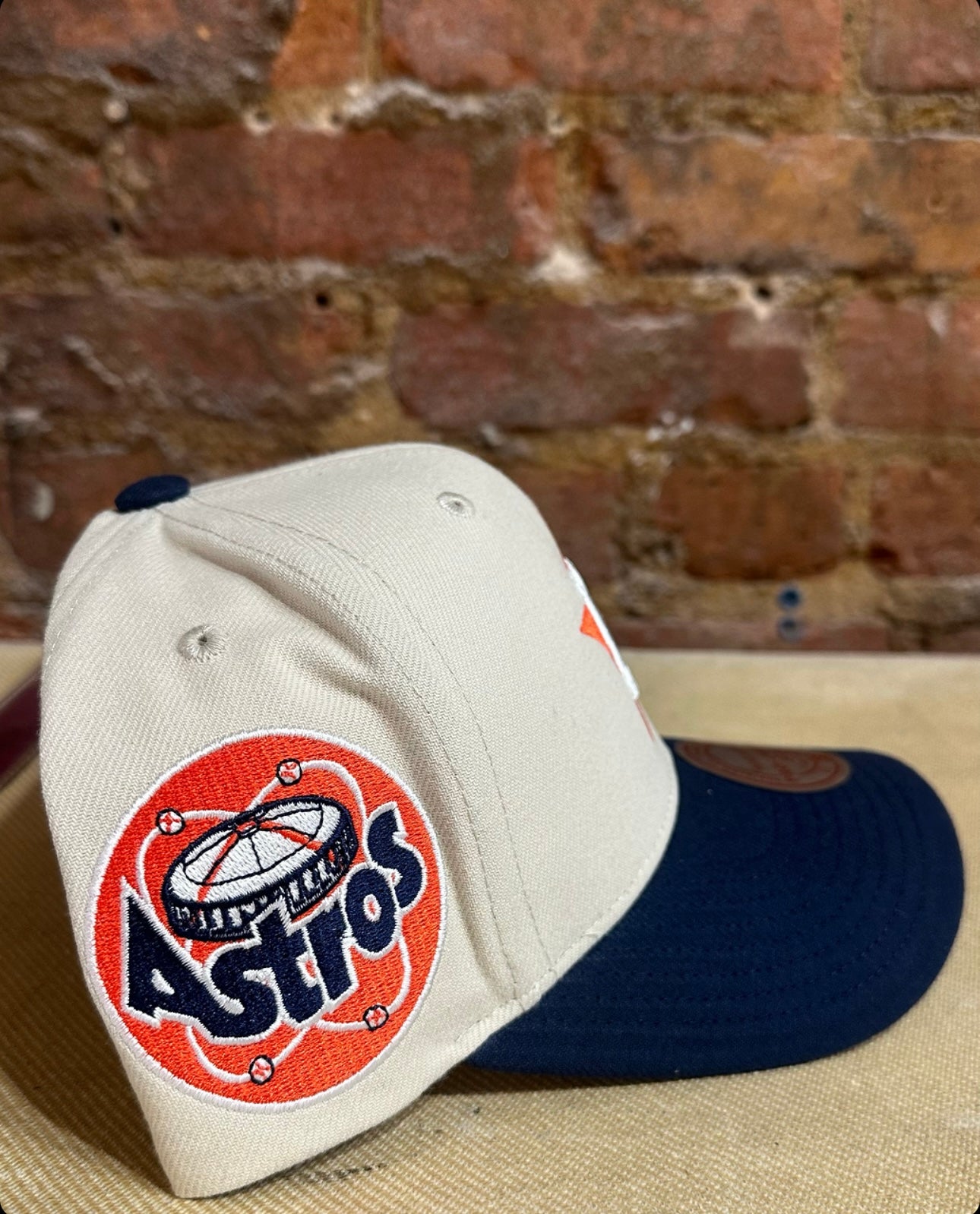 Houston Astros Pro Crown Fit Snapback Hat - Mitchell & Ness