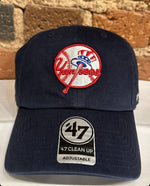 New York Yankees Retro Circle Logo Clean Up Hat - 47 Brand