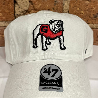 Georgia Bulldogs White Clean Up Hat - 47 Brand