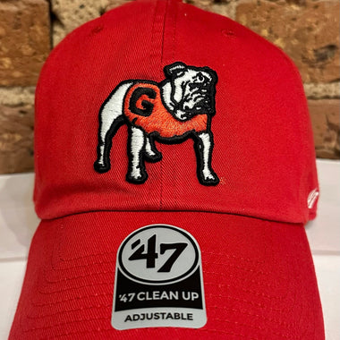 Georgia Bulldogs Standing Bulldog Clean Up Hat - 47 Brand