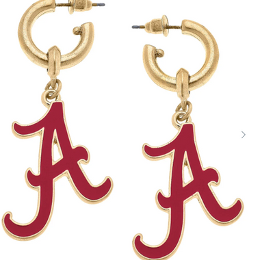 Alabama Crimson Tide Earrings - Canvas Style