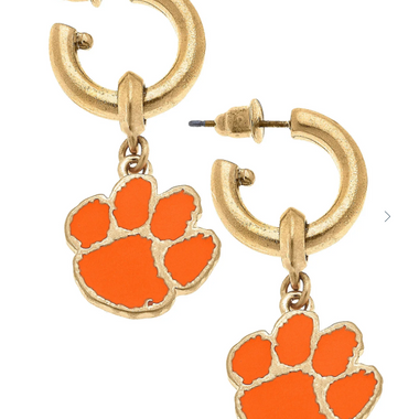 Clemson Tigers Earrings - Canvas Style