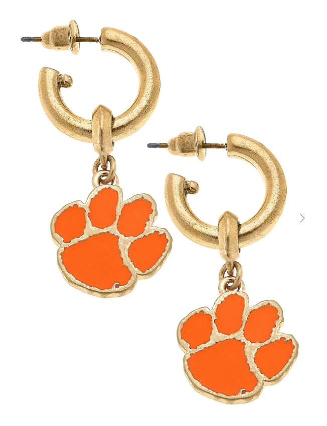 Clemson Tigers Earrings - Canvas Style