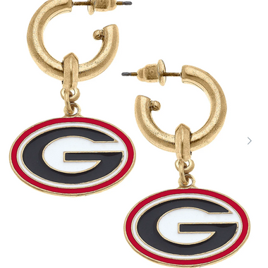 Georgia Bulldogs Earrings - Canvas Style