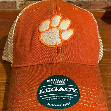 Clemson Paw Logo Legacy Trucker Hat