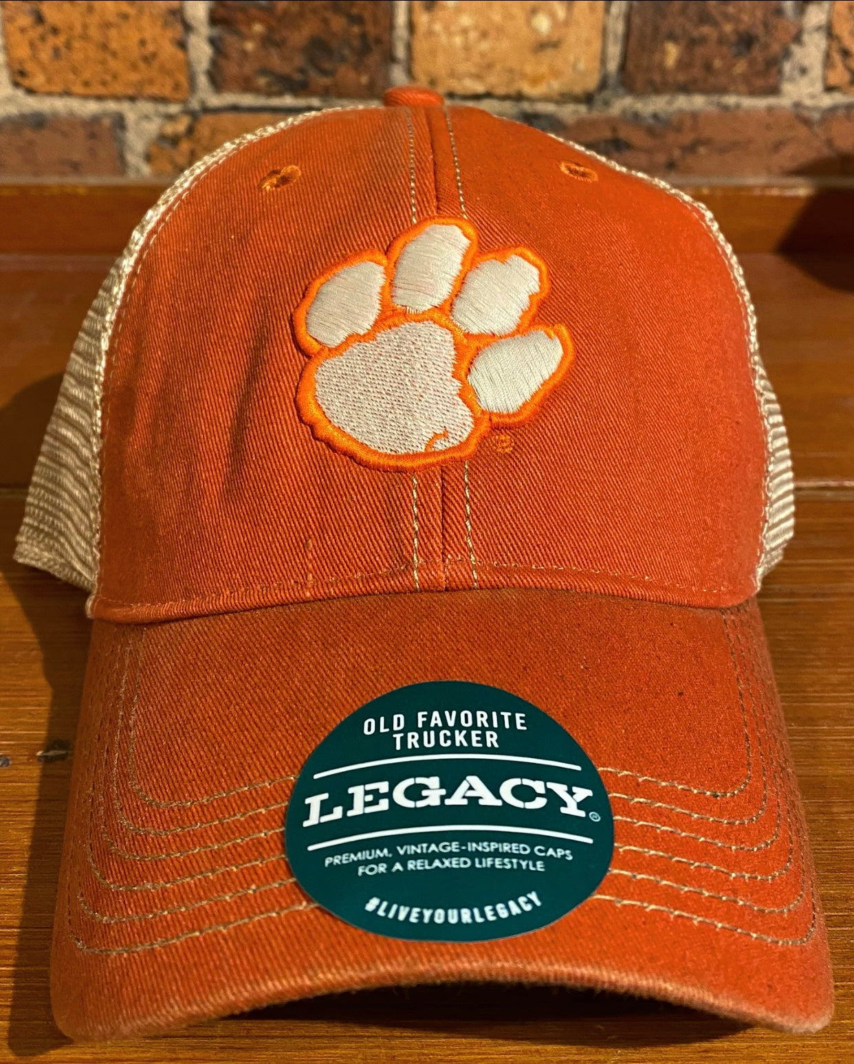 Clemson Paw Logo Legacy Trucker Hat