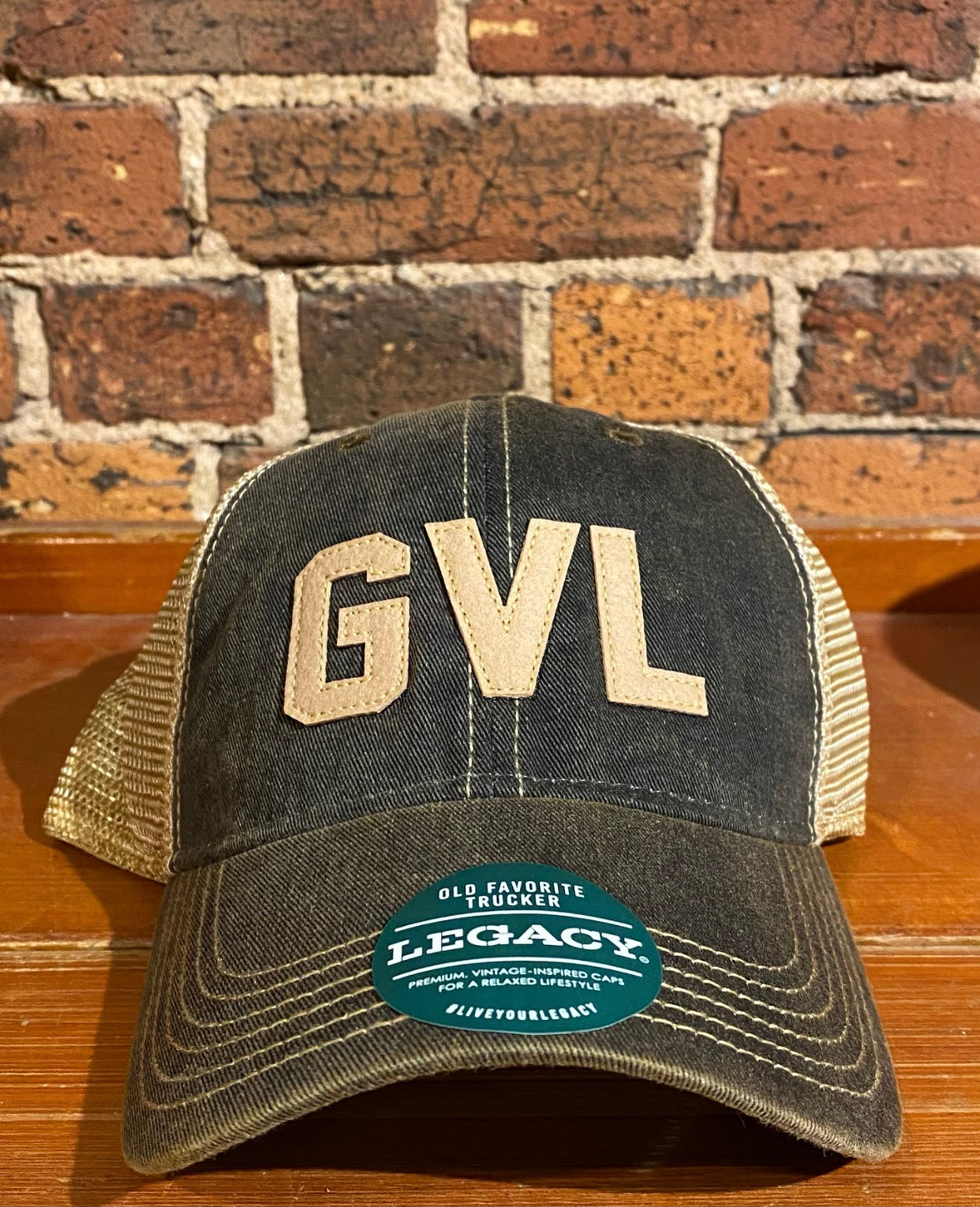 Greenville "GVL" Legacy Old Favorite Trucker Hat-black